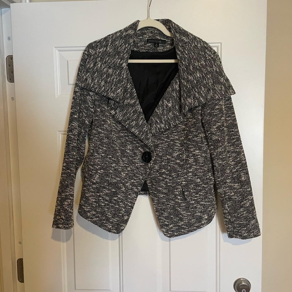 Lafayette 148 New York Monochrome Tweed Blazer